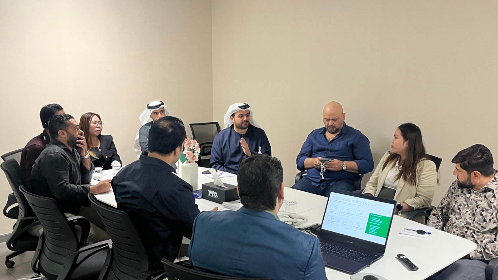 Team meeting at HYM Investments